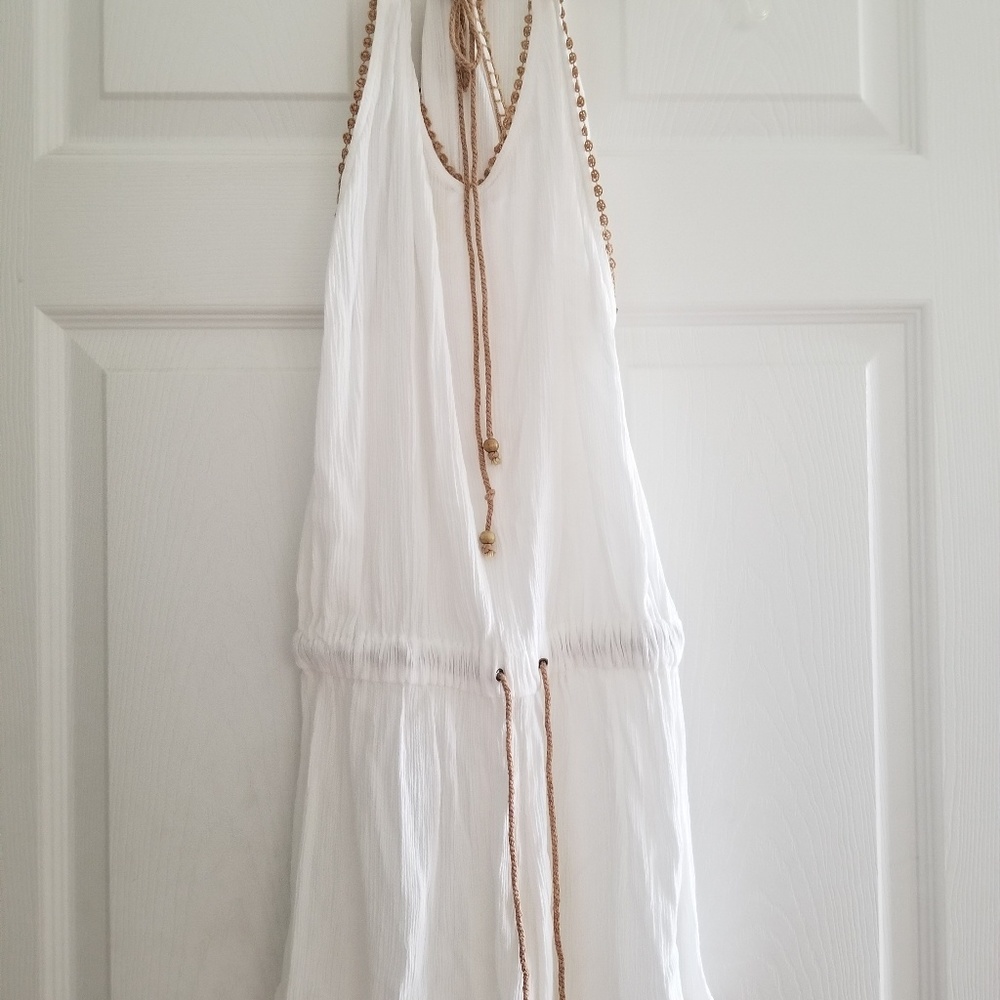 Semi-sheer soft white  jumper